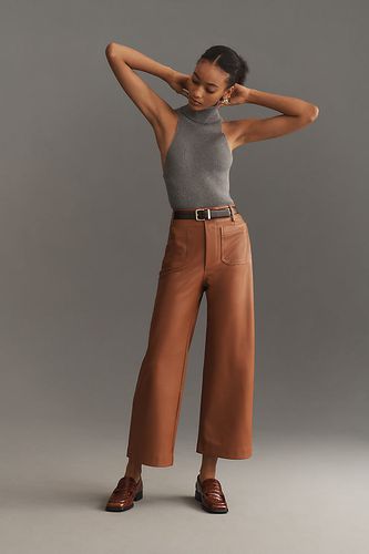 Maeve The Colette Cropped Vegan Leather Trousers par en taille: 26 chez Anthropologie - The Colette Collection by Maeve - Modalova