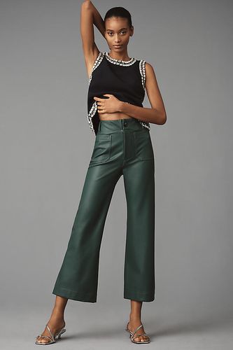The Colette Cropped Wide-Leg Trousers by Maeve: Vegan Leather Edition par en taille: 23 chez Anthropologie - The Colette Collection by Maeve - Modalova