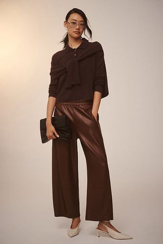 Le Pantalon Barrel Décontracté Izzie par : Édition Similicuir en Purple taille: XS chez Anthropologie - Pilcro - Modalova