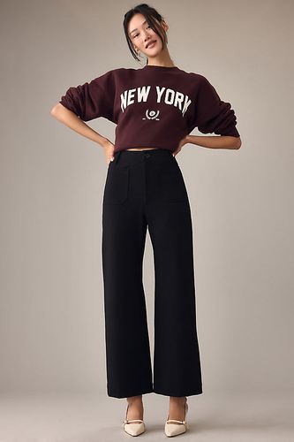 Le Pantalon Large Raccourci Colette par Maeve: Édition Ponte par en taille: 24 chez Anthropologie - The Colette Collection by Maeve - Modalova