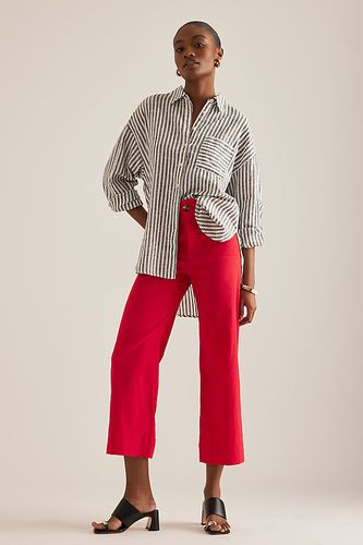 The Colette Cropped Wide-Leg Trousers by Maeve par en Red taille: 24 chez Anthropologie - The Colette Collection by Maeve - Modalova