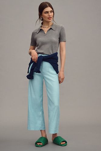 Le Pantalon Large Raccourci Colette par Maeve: Édition Lin par en Blue taille: 28 chez Anthropologie - The Colette Collection by Maeve - Modalova