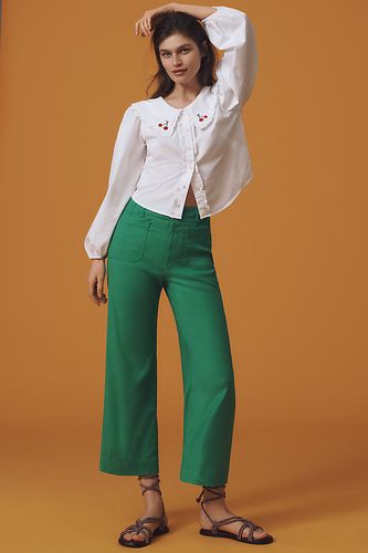 Le Pantalon Large Raccourci Colette par Maeve: Édition Lin par taille: 33 chez Anthropologie - The Colette Collection by Maeve - Modalova