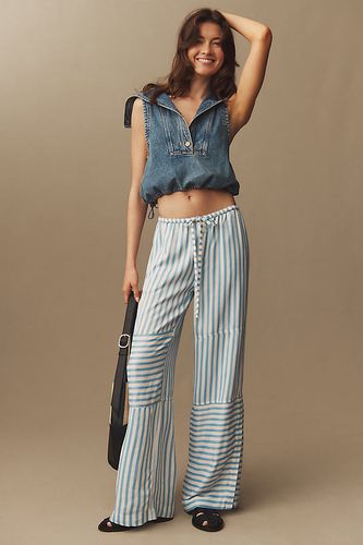 Pantalon de pyjama soyeux pour la plage en Blue taille: XS chez Anthropologie - Maeve - Modalova