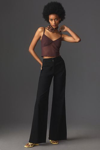 Pantalon ample évasé taille haute en Black, taille: 25 chez Anthropologie - Maeve - Modalova