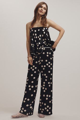 Low-Slung Printed Wide-Leg Trousers taille: S PETITE chez Anthropologie - Maeve - Modalova