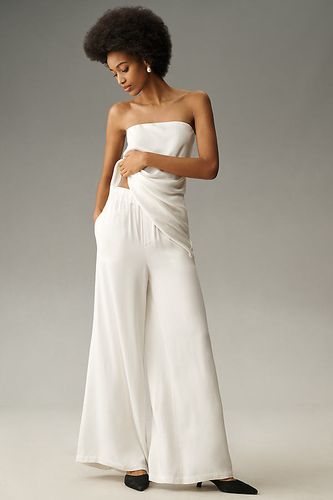 Silky Pull-On Trousers en White taille: XL - By Anthropologie - Modalova