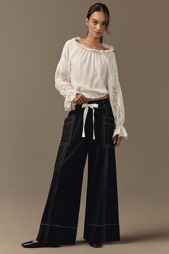 Pantalon ample en lin à enfiler La Ponche en taille: M chez Anthropologie - Maeve - Modalova