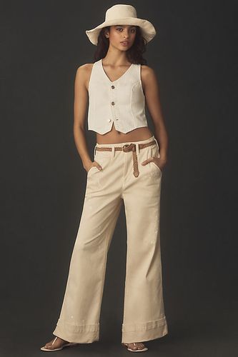 Pantalon ample éclaboussures de peinture en Beige, taille: 25 chez Anthropologie - Pilcro - Modalova