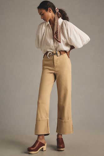 Relaxed Cuffed Trousers en Beige, taille: 25 chez Anthropologie - Pilcro - Modalova