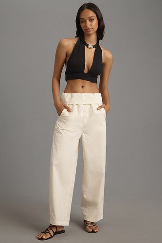 Pantalons Larges Ceinturés Pliés Noués en White, taille: XS chez Anthropologie - Pilcro - Modalova