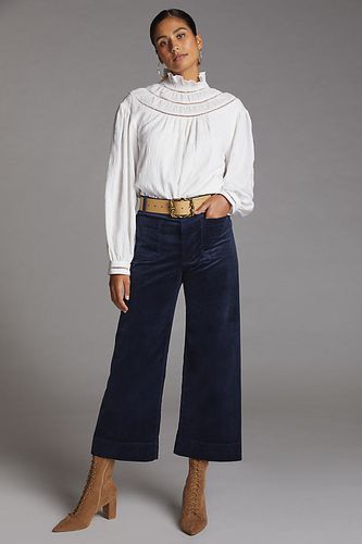 Le Pantalon Large Raccourci en Velours Côtelé Colette par Maeve par en Blue taille: 25 chez Anthropologie - The Colette Collection by Maeve - Modalova