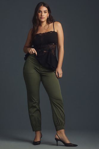 Pantalon de jogging slim taille mi-haute en Green taille: 20 - Par Anthropologie - Modalova