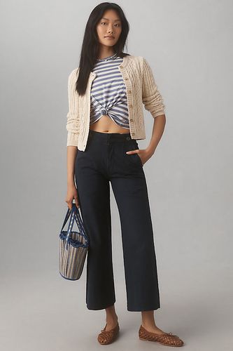 Pantalon Chino Coupe Large Raccourci en Blue taille: 31 chez Anthropologie - Pilcro - Modalova