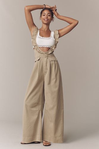 Salopette en sergé lavé à volants en , taille: Uk 6 chez Anthropologie - Pilcro - Modalova