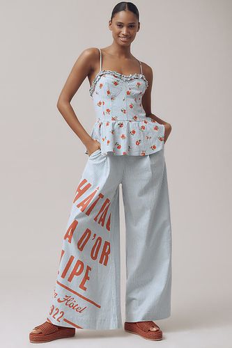 Combinaison Sans Manches en Lin à Jambes Larges et Basque, taille: Uk 6 chez Anthropologie - Maeve - Modalova