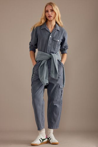 Combinaison cargo en denim à manches longues Indie en Blue, taille: Uk 14 chez Anthropologie - Seventy + Mochi - Modalova