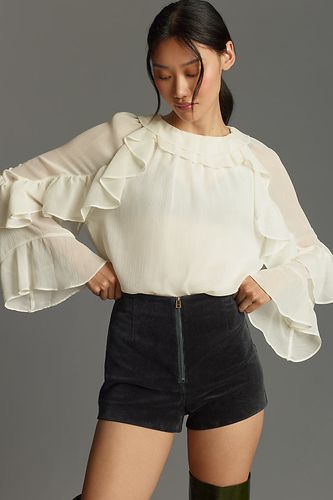 Short Micro Devant-Zip Velours Côtelé en , taille: Uk 10 chez Anthropologie - Maeve - Modalova