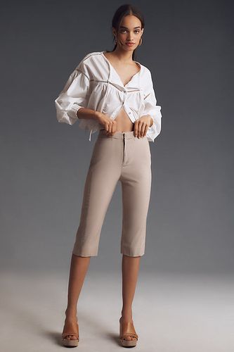 Bermuda Slim Longline en Mélange de Lin en Beige, taille: Uk 6 chez Anthropologie - Maeve - Modalova
