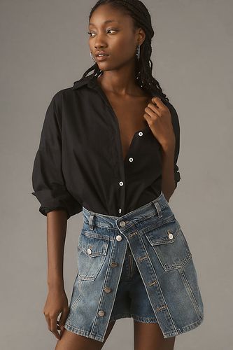 Jupe-short en denim Country en Blue, taille: 25 chez Anthropologie - Pilcro - Modalova