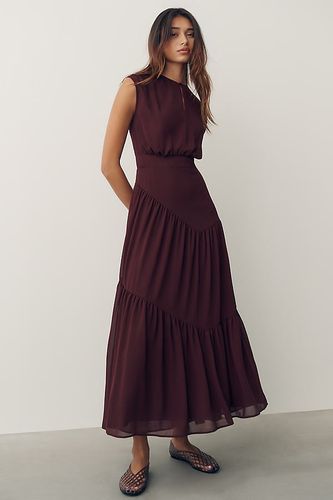 Robe midi cintrée à manches courtes taille: XS PETITE - By Anthropologie - Modalova