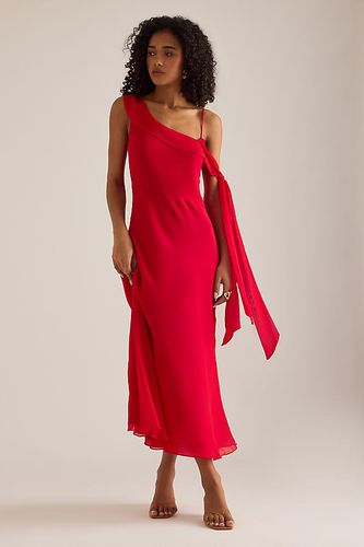 Robe longue asymétrique drapée Jessica en taille: Uk 14 chez Anthropologie - KITRI - Modalova