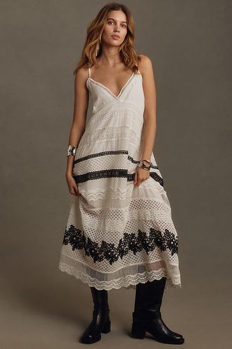 Sleeveless V-Neck Lace Maxi Dress en , taille: XS - By Anthropologie - Modalova