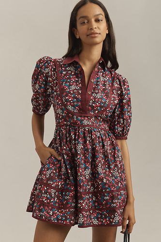 Robe Mini à Col Manches Bouffantes taille: Uk 10 chez Anthropologie - Maeve - Modalova