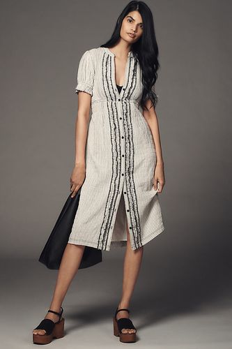 Short-Sleeve Babydoll Midi Shirt Dress taille: XS chez Anthropologie - Pilcro - Modalova
