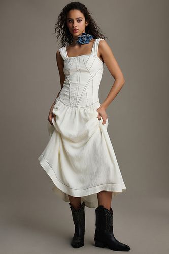 Robe midi style corset sans manches à encolure carrée , taille: L - Par Anthropologie - Modalova
