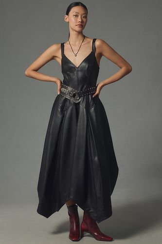 Robe Fourreau Mi-Longue Corset Sans Manches en Simili Cuir en taille: M chez Anthropologie - Pilcro - Modalova