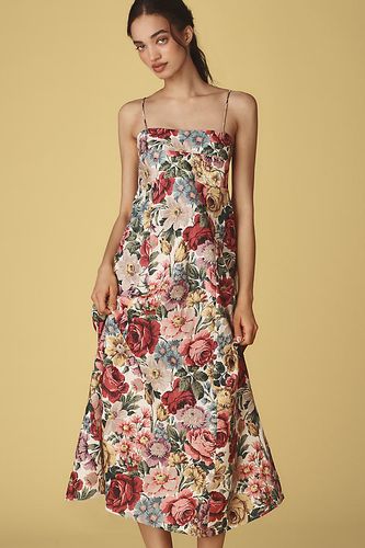 Robe mi-longue Faithfull sans manches à encolure carrée en lin par en Pink taille: Uk 6 chez Anthropologie - Faithfull The Brand - Modalova