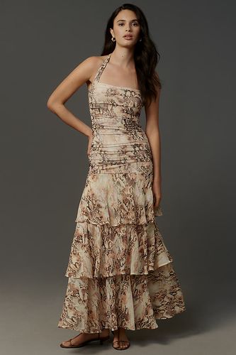 Robe mi-longue sans manches à encolure carrée et étagée taille: S chez Anthropologie - AFRM - Modalova