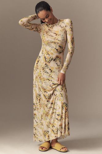 Paola Long-Sleeve Crew Neck Maxi Dress taille: S chez Anthropologie - AFRM - Modalova