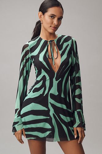 Robe mini à manches longues en maille Kori taille: XS chez Anthropologie - AFRM - Modalova