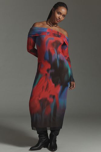 Robe longue en maille à manches longues et épaules dénudées en taille: S chez Anthropologie - AFRM - Modalova