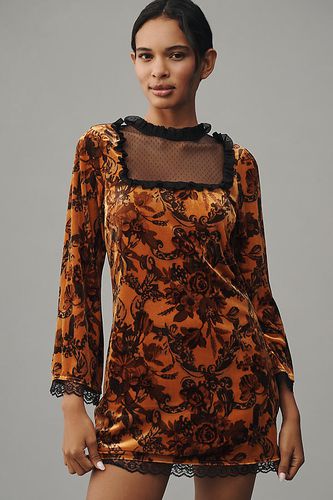 Robe Mini en Velours Maille Manches Longues taille: S chez Anthropologie - Maeve - Modalova