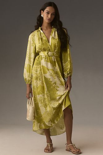 Long-Sleeve Belted Maxi Dress, taille: XS chez Anthropologie - Pankaj & Nidhi - Modalova