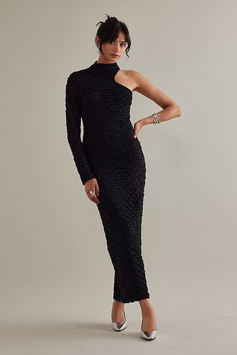 Robe longue slim à une manche et texture Lisette - Selected Femme - Modalova