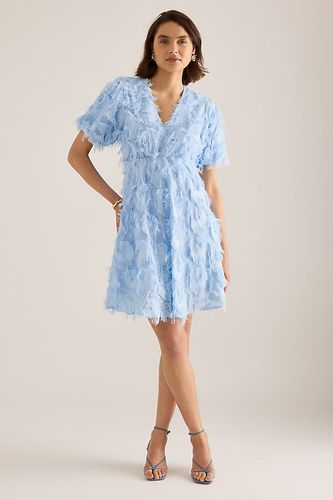 Y. A.S Robe Mini Texturée Pazylla en Blue taille: Uk 8 chez Anthropologie - Y.A.S - Modalova