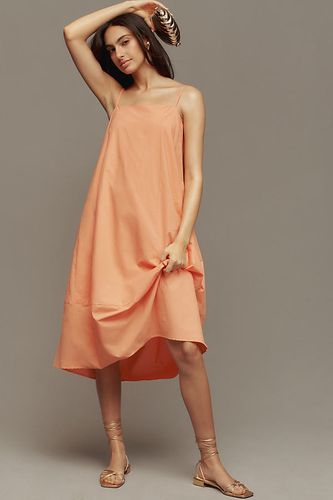 Bare Sleeveless Barrel Midi Dress en Orange, taille: M chez Anthropologie - Self Contrast - Modalova