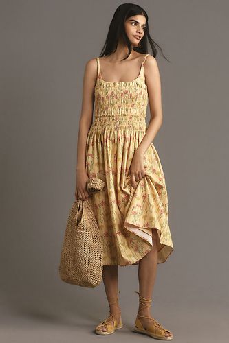 Robe Midi Évasée Smockée Sans Manches , taille: S chez Anthropologie - Hutch - Modalova