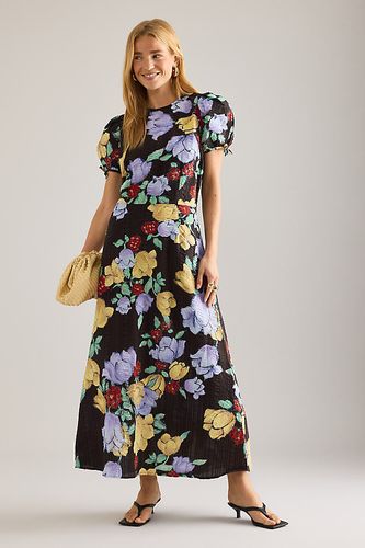 Robe mi-longue à manches bouffantes à fleurs taille: Uk 8 chez Anthropologie - Stella Nova - Modalova