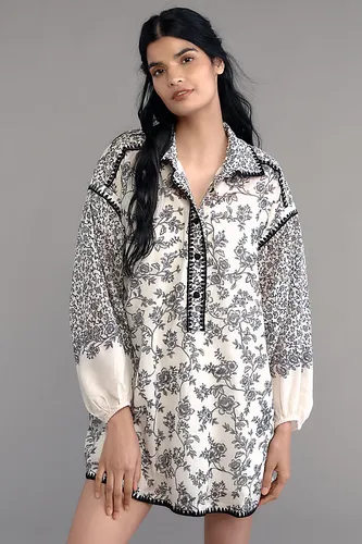 Robe chemise mini manches bouffantes taille: XS - By Anthropologie - Modalova