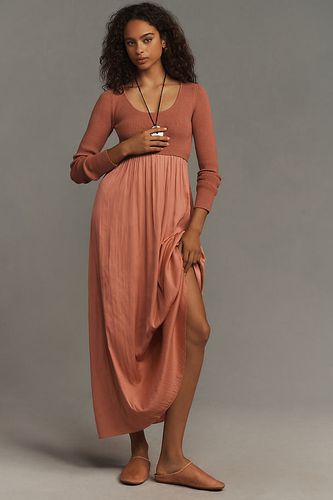 La Robe Pull Thea Superposée: Édition Encolure Ras-du-Cou par en Pink, taille: XS - By Anthropologie - Modalova