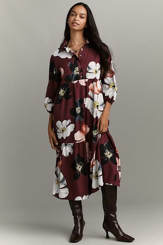 La Robe Chemise Mi-Longue Étagée Bettina par taille: Xl petite chez Anthropologie - Maeve - Modalova