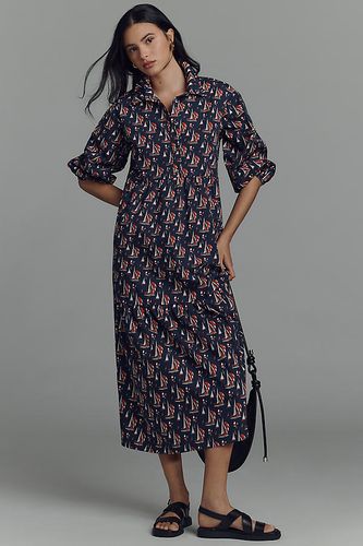 The Bettina Tiered Midi Shirt Dress by en taille: S chez Anthropologie - Maeve - Modalova