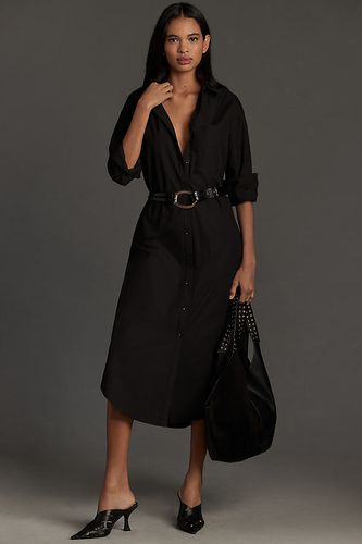 By Anthropologie Long-Sleeve Shirt Dress par en Black taille: S - Maeve - Modalova