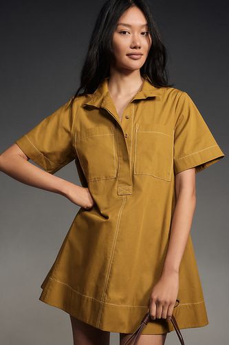 Robe Mini Trapèze Manches Courtes Col V en taille: M chez Anthropologie - Maeve - Modalova