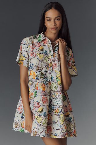 Short-Sleeve Swing Tunic Mini Dress en taille: 2XS - By Anthropologie - Modalova